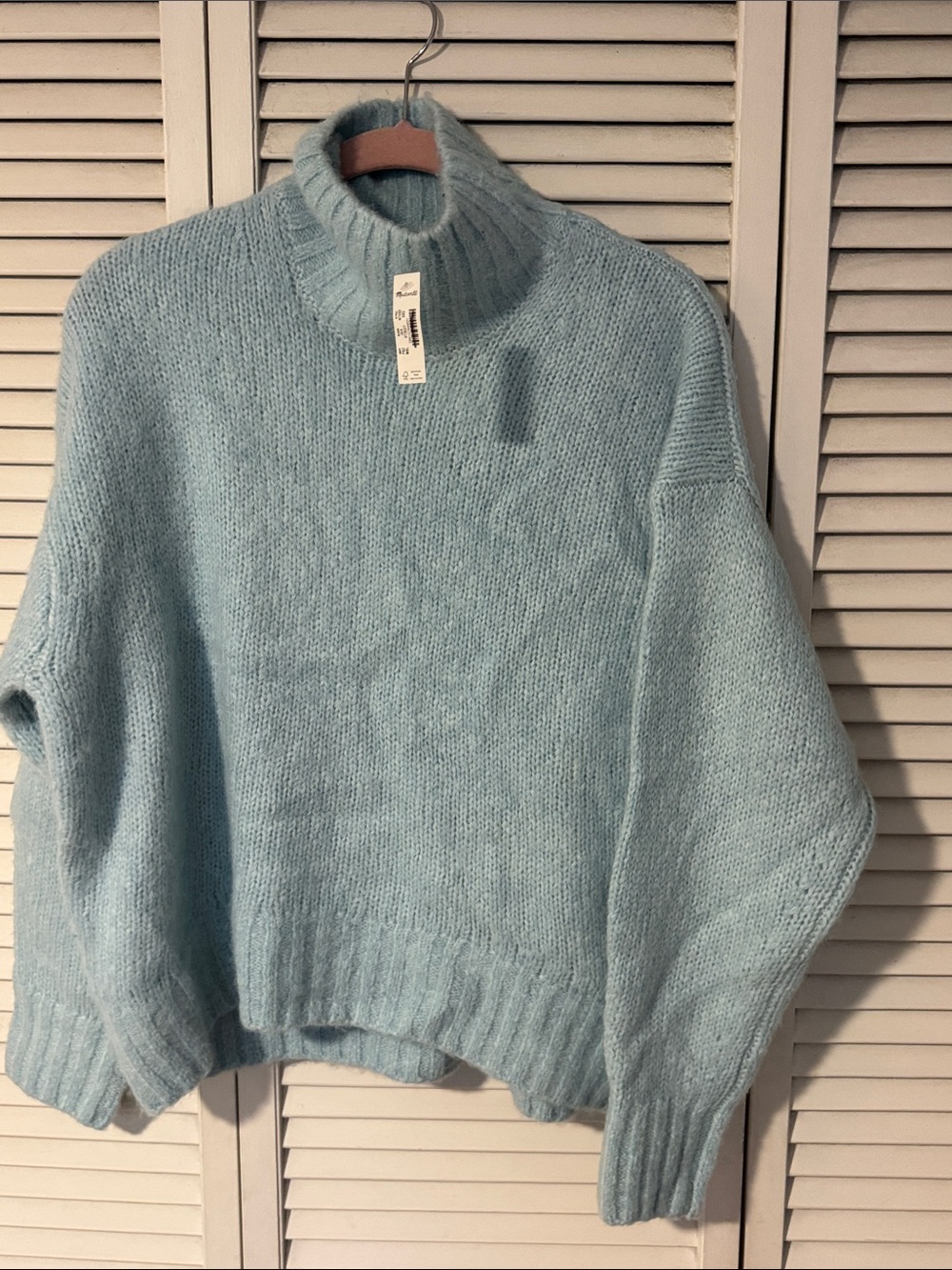 Madewell sweater Light Blue Turtleneck Women's Sweater